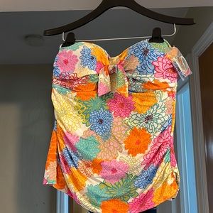 Bleu by Rod Beattie Women's Life of the Party Tie-Front Tankini Top